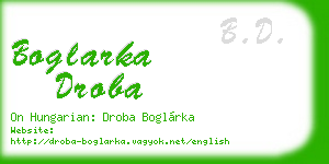 boglarka droba business card