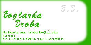 boglarka droba business card